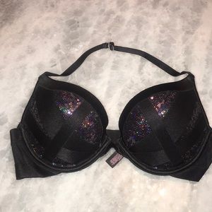 Victoria's Secret Black Sequin Bra
